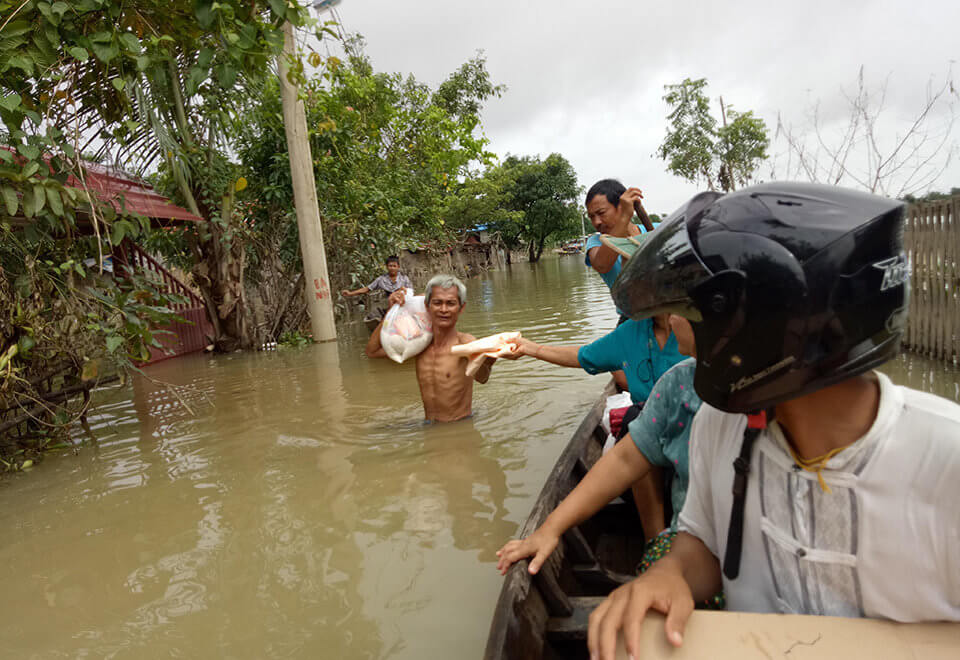 Convoy of Hope delivers supplies in flooded Myanmar