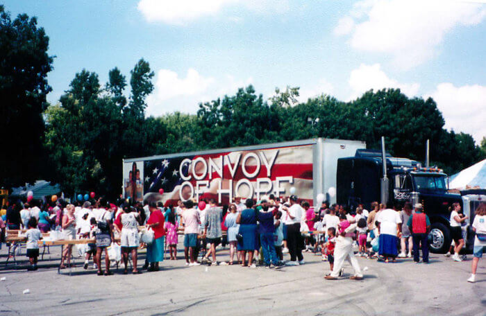 The first Convoy of Hope truck