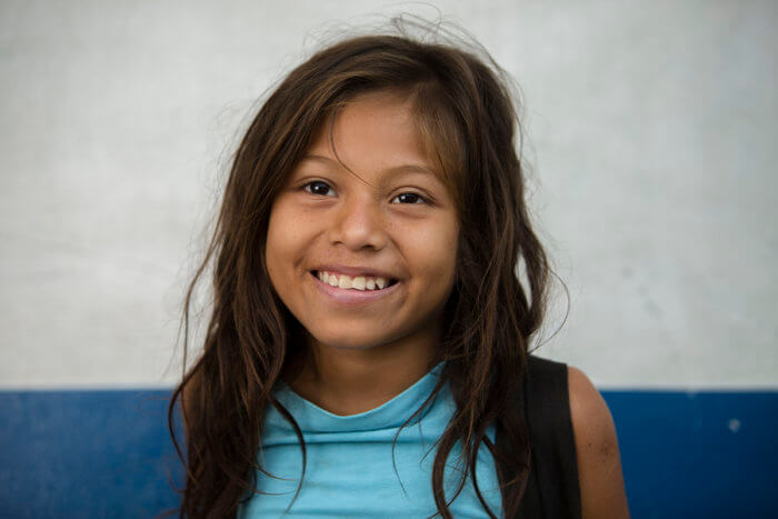 A young girl in Honduras
