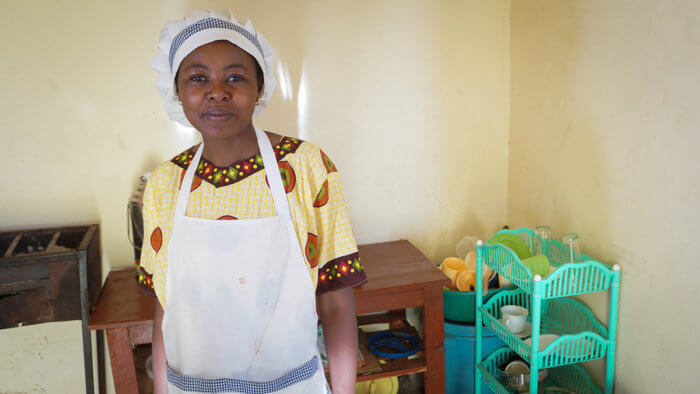 Adimu participated in Convoy of Hope’s Women’s Empowerment program and now helps run a restaurant