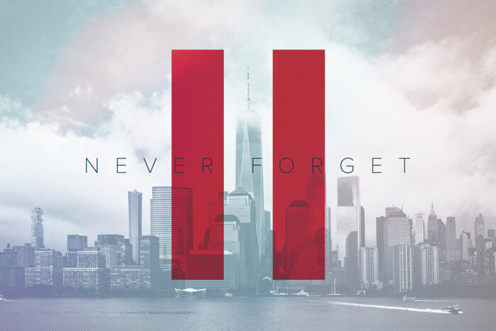 September 11th memorial graphic
