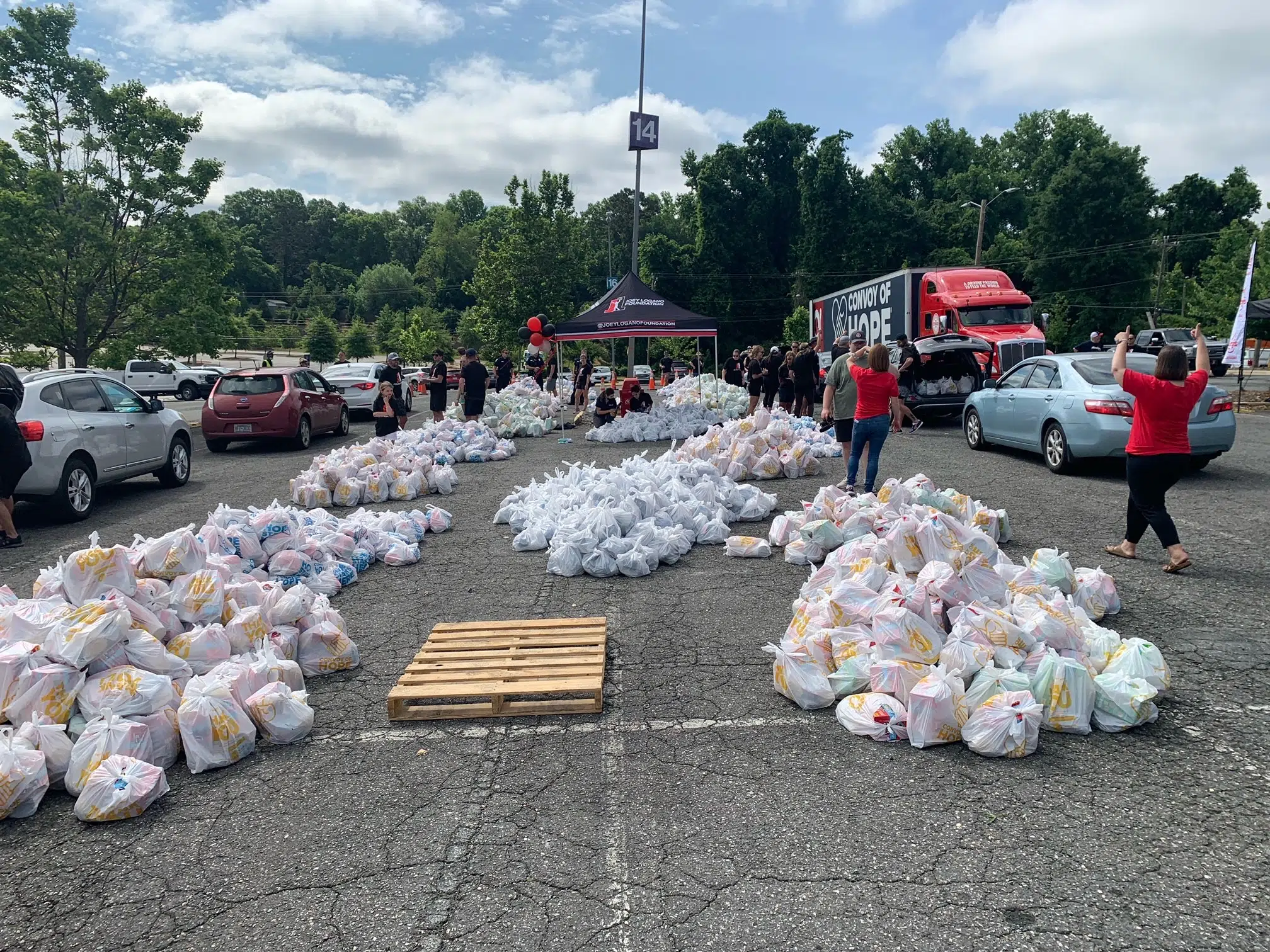 Joey Logano Charlotte serve community