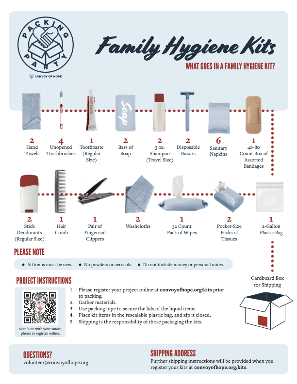 Family Hygiene Kits - Inidividual
