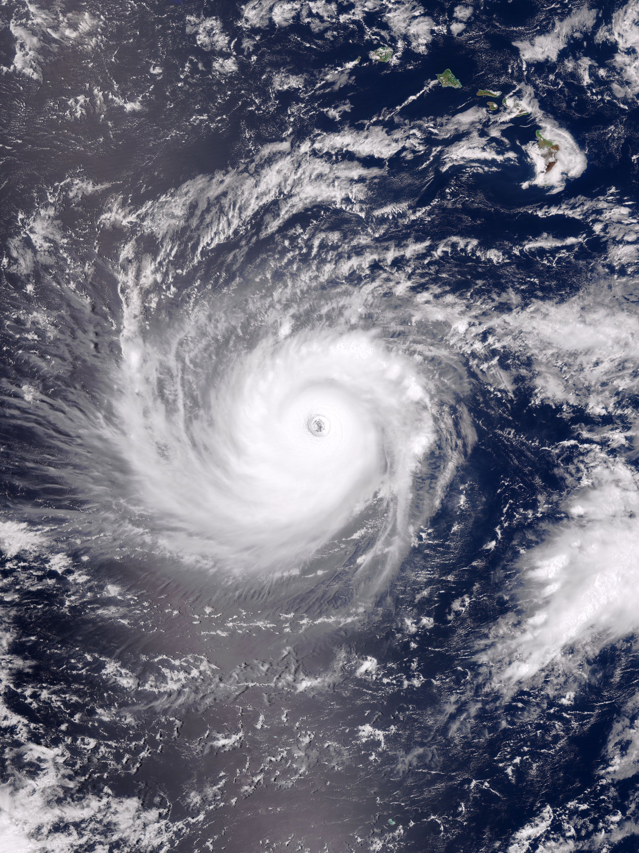 Lowell near its second peak intensity south of Hawaii on September 5